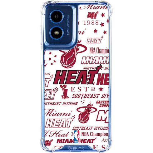NBA Miami Heat Historic Blast Moto G 5G (2024) Clear Case